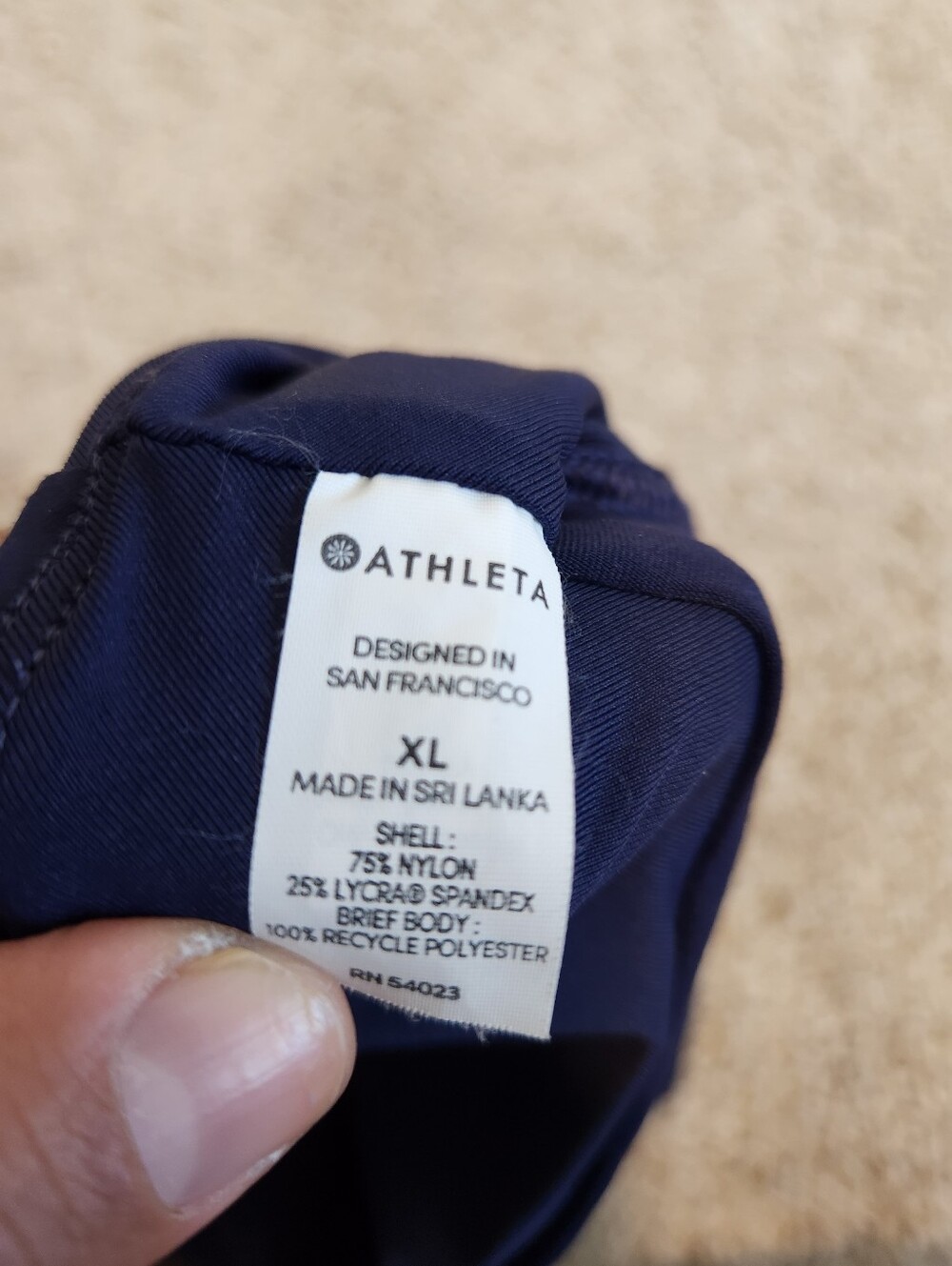 Athleta Kata Swim Skirt Navy Blue Size XL - Picture 6 of 10